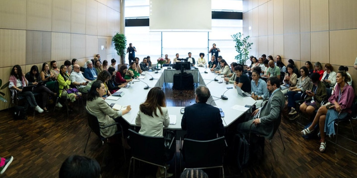Brazilian civil society organizations present strategic issues for the COP30 Action Agenda — Photos: Rafael Medelima / COP30 Audiovisual