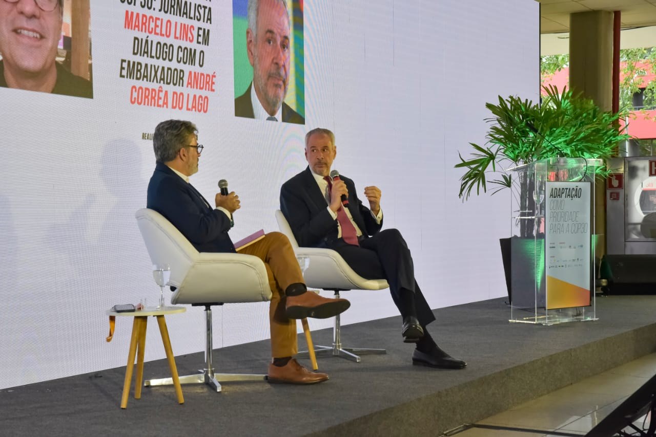 André Corrêa do Lago, COP30 President, at the event “Adaptation as a priority for COP30” | Foto: APR2/Talanoa