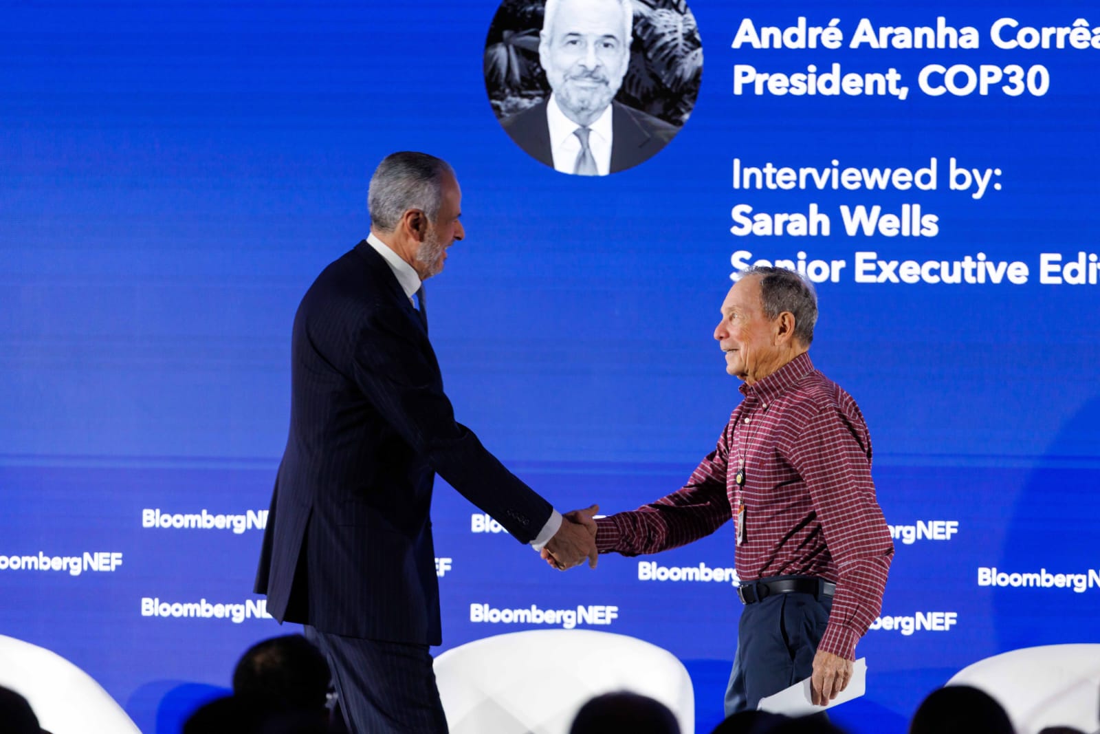 Foto: André Corrêa do Lago e Michael R. Bloomberg | Foto: Bloomberg