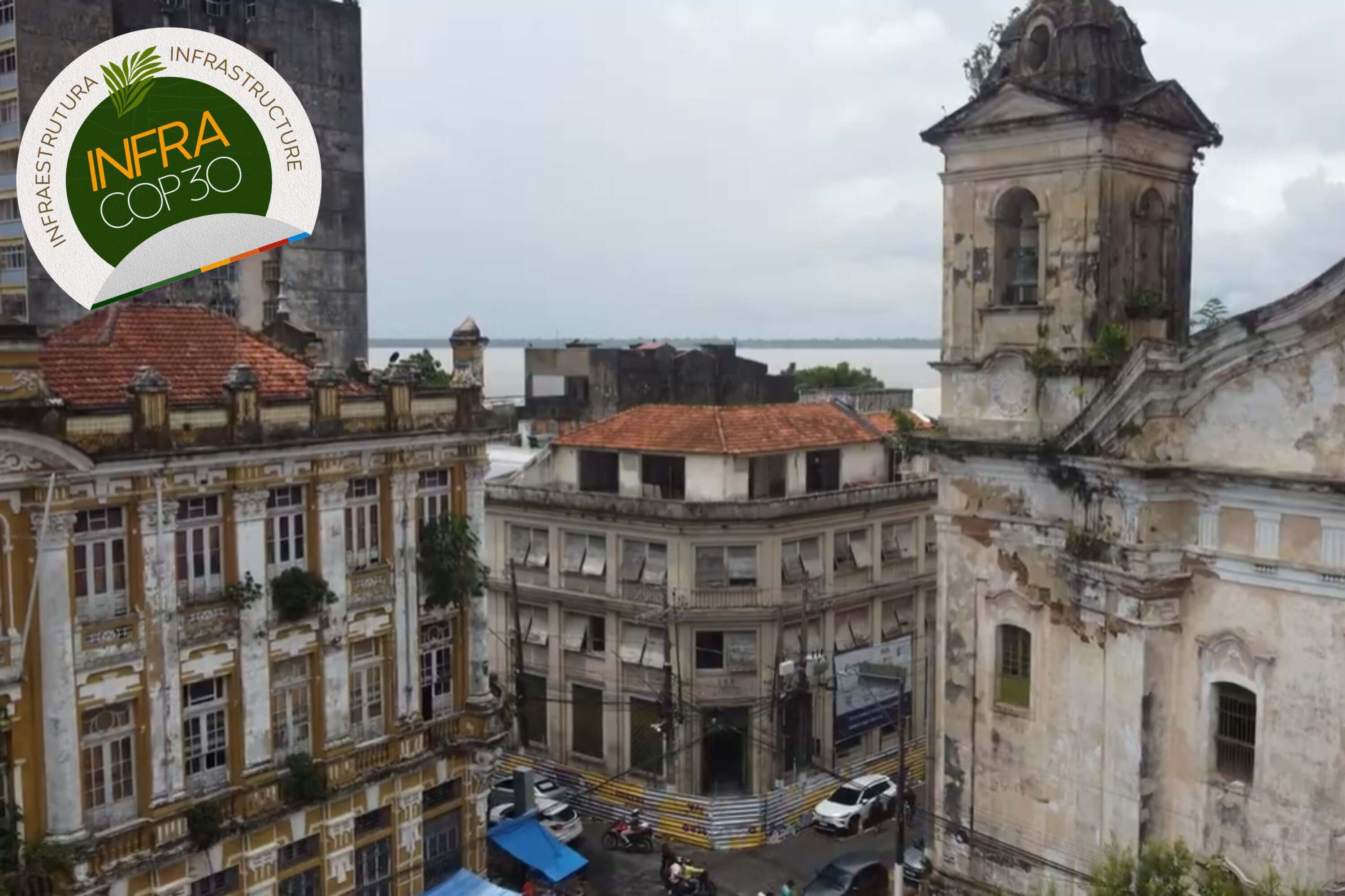 The Casarão Higson is located on Avenida 15 de Novembro with Travessa Frutuoso Guimarães, in Praça das Mercês. Foto: Gabriel Della Giustina/COP30