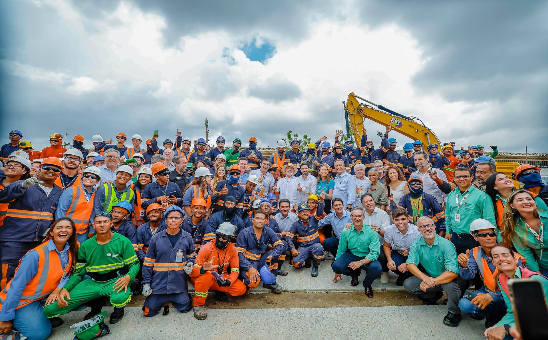 The president during a visit to one of the COP30 construction sites in Belém: a legacy for the city and the state. Image: Ricardo Stuckert / PR