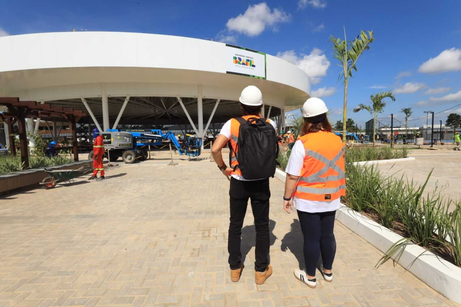 The UNFCCC staff — in charge of COP30 organization — visits the venues that will host the Conference. Foto: Alex Ribeiro/Agência Pará