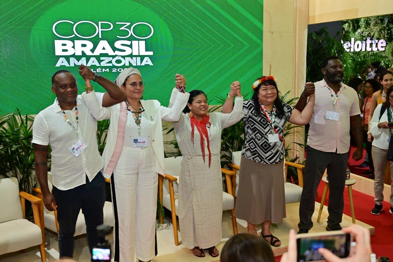 The announcement was made at the Circle of Peoples booth in the COP30 Green Zone. Image: Rafael Silva/BNDES
