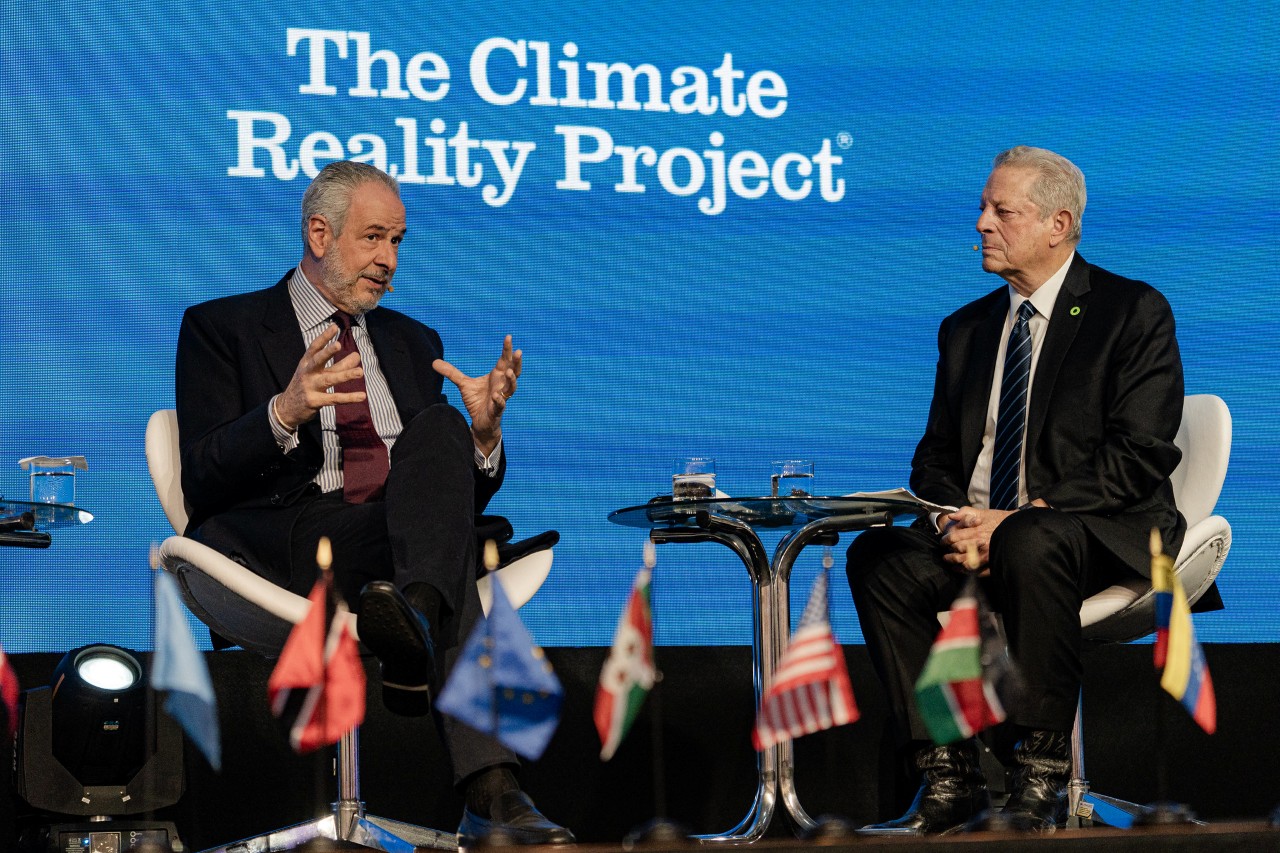 The COP30 president participated in the Climate Reality Project, an event promoted by Al Gore's organization, in Rio de Janeiro. Image: Rafael Medelima/COP30