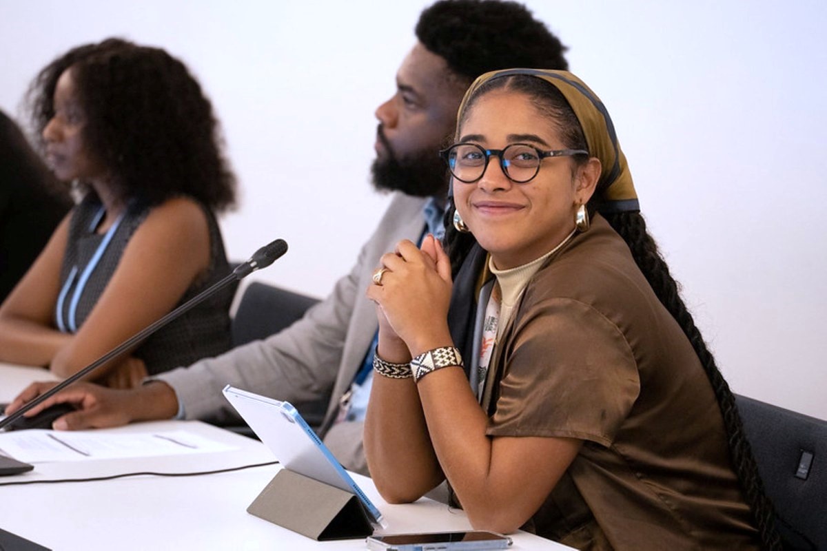 Marcele Oliveira was chosen by President Lula as COP30 Youth Climate Champion and is taking part in the debates in Bonn, Germany | Image: UNFCCC