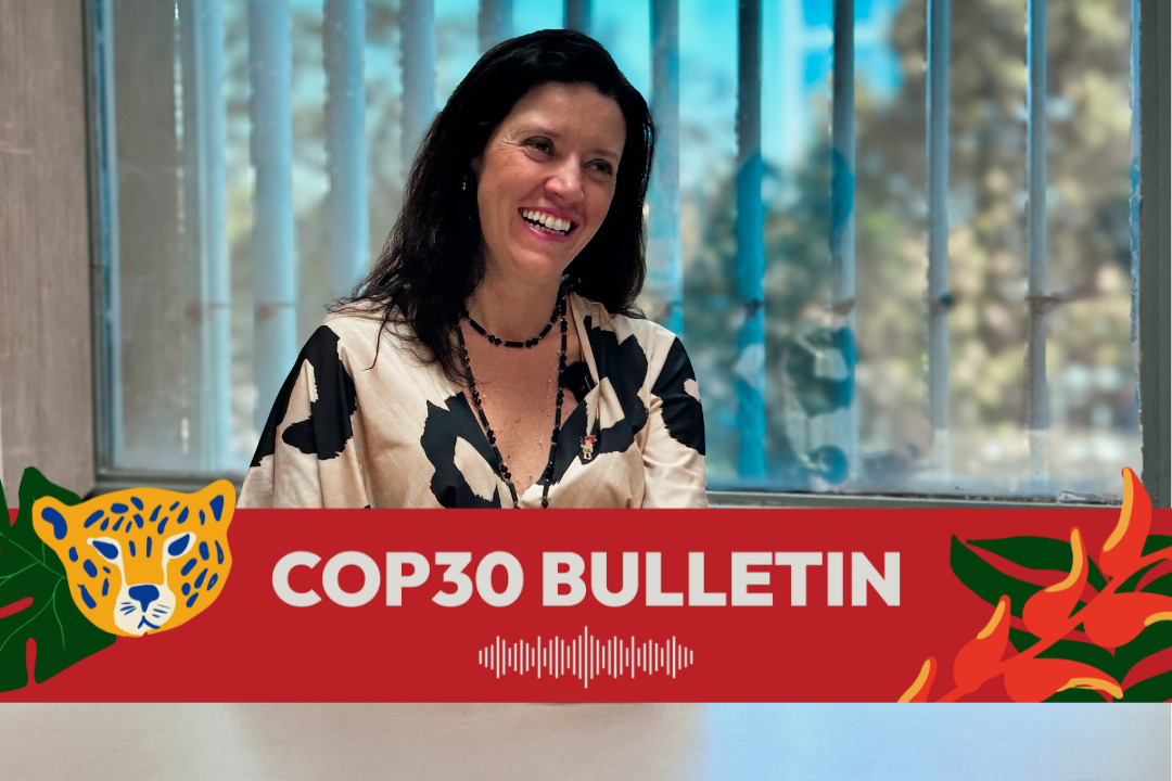 Undersecretary Cristina Reis highlights that the Open Coalition seeks to unite global efforts to reduce emissions and accelerate decarbonization. Credit: Gabriel Della Giustina / COP30