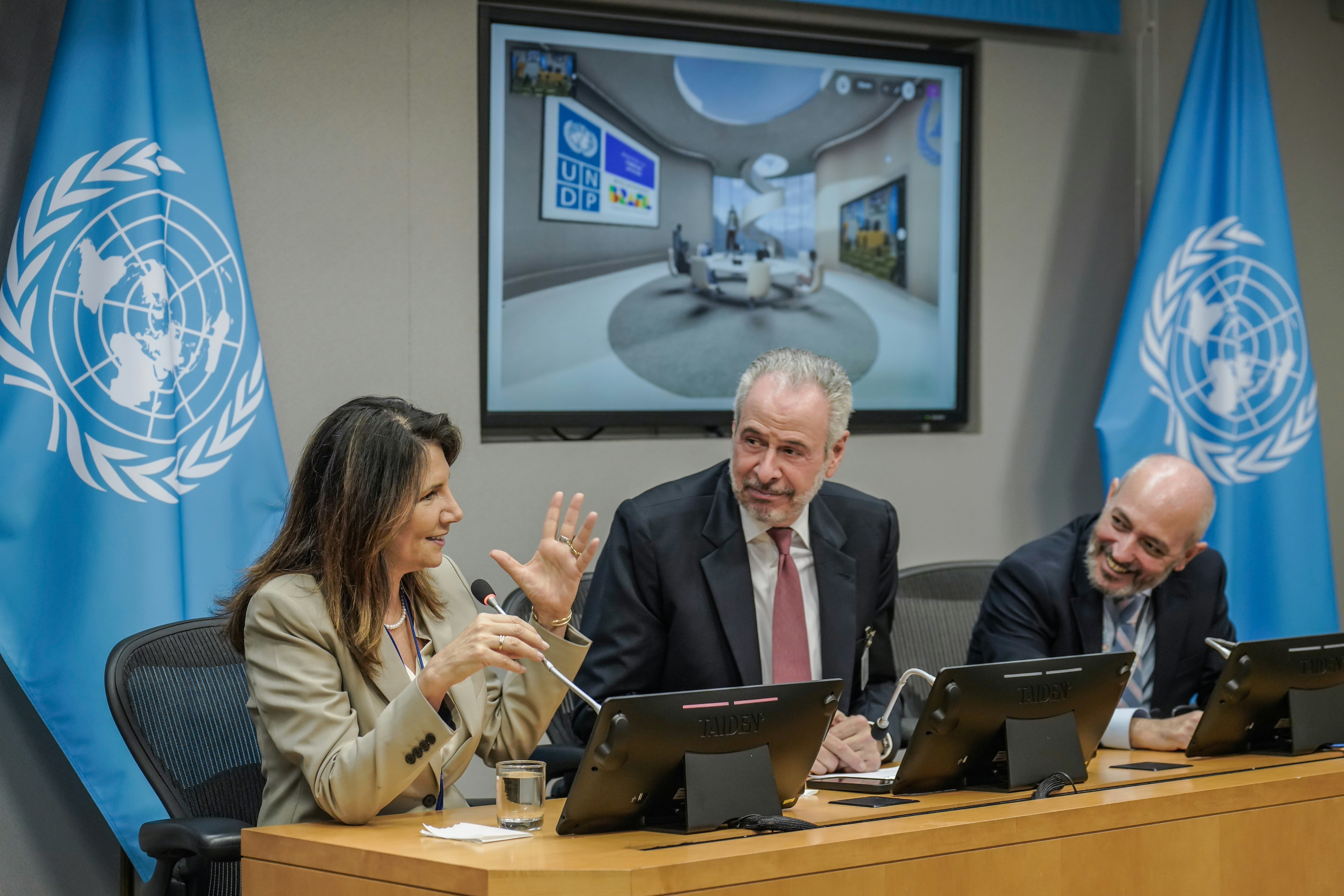 Developed in partnership between the UNDP and Presidency of COP30, Maloca is designed as a global gateway to COP30. Photo: Rafa Neddermeyer/COP30