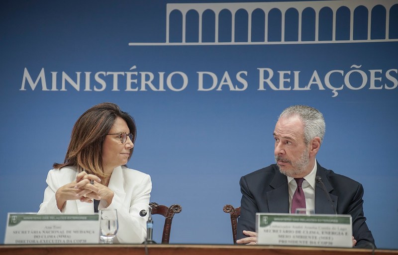 Ambassador André Corrêa do Lago, COP30 president, and Ana Toni, CEO of the Brasil Conference  | Foto: Rafa Neddermeyer/ COP30
