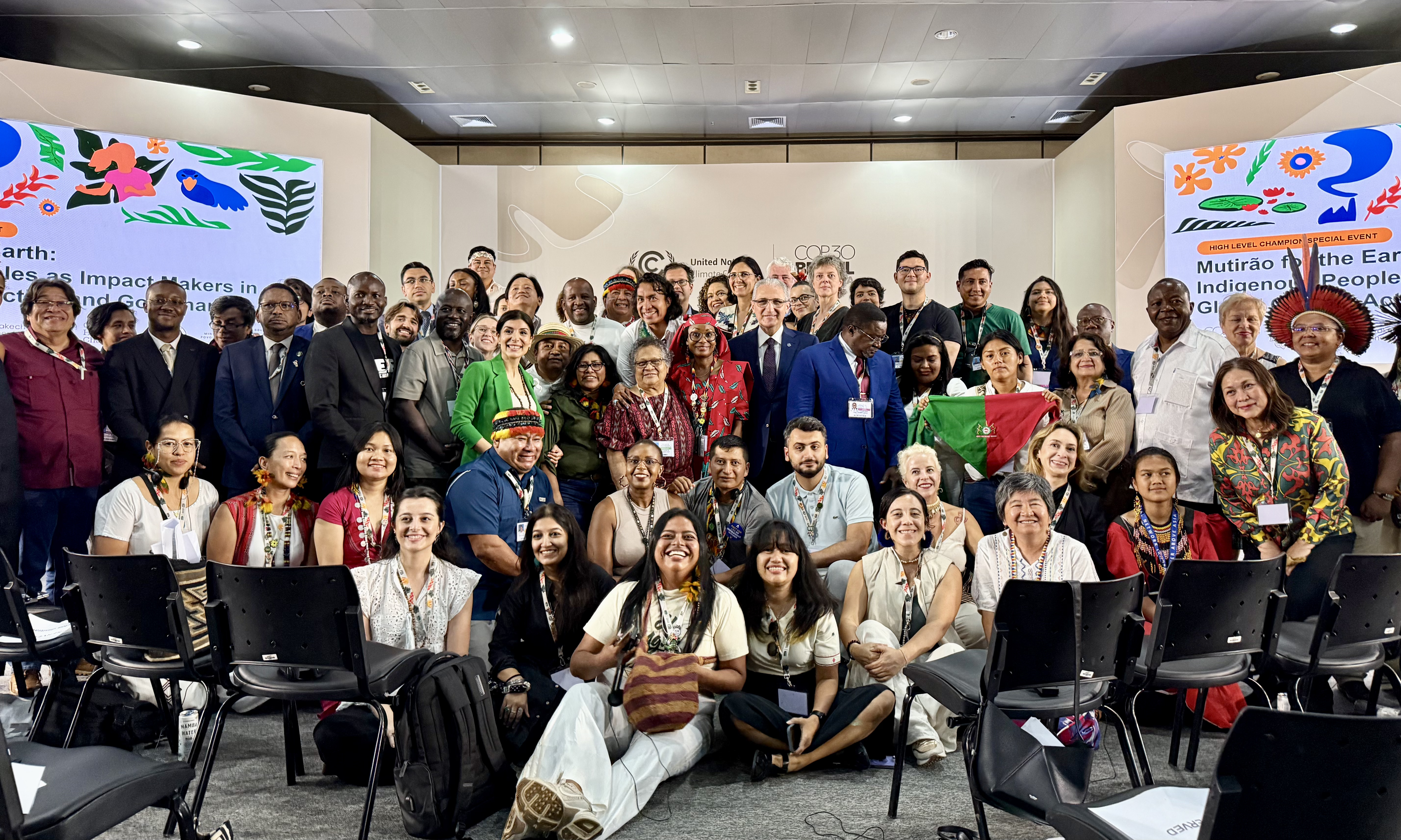 The event was an initiative of the Ministry of Indigenous Peoples and the High-Level Champions for Climate, in collaboration with the Commission of Indigenous Peoples and the International Indigenous Peoples Forum on Climate Change. Photo: Analu Campos / COP30
