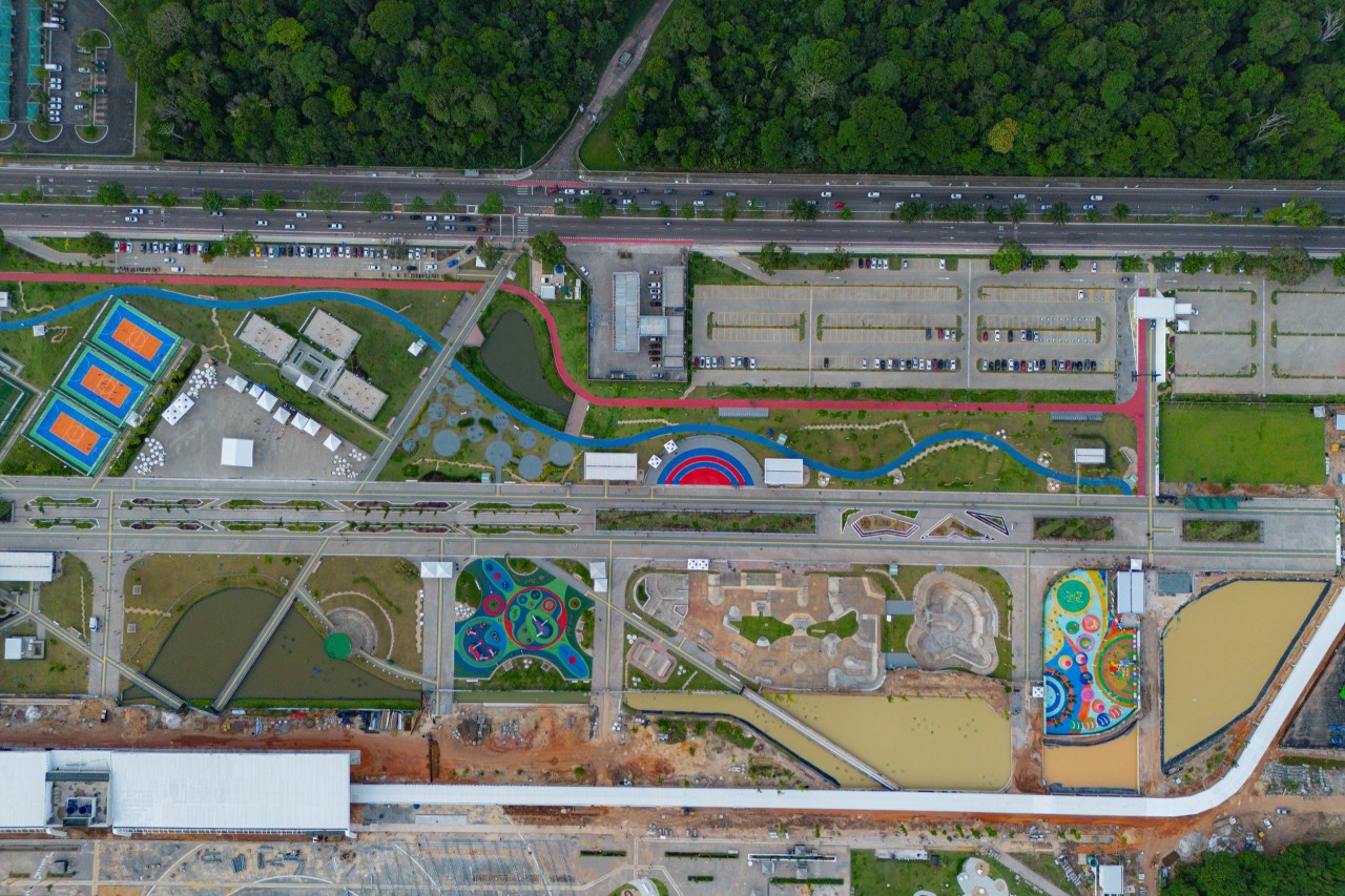 The space that will host the Green Zone is now ready. Image: Rafael Medelima/COP30