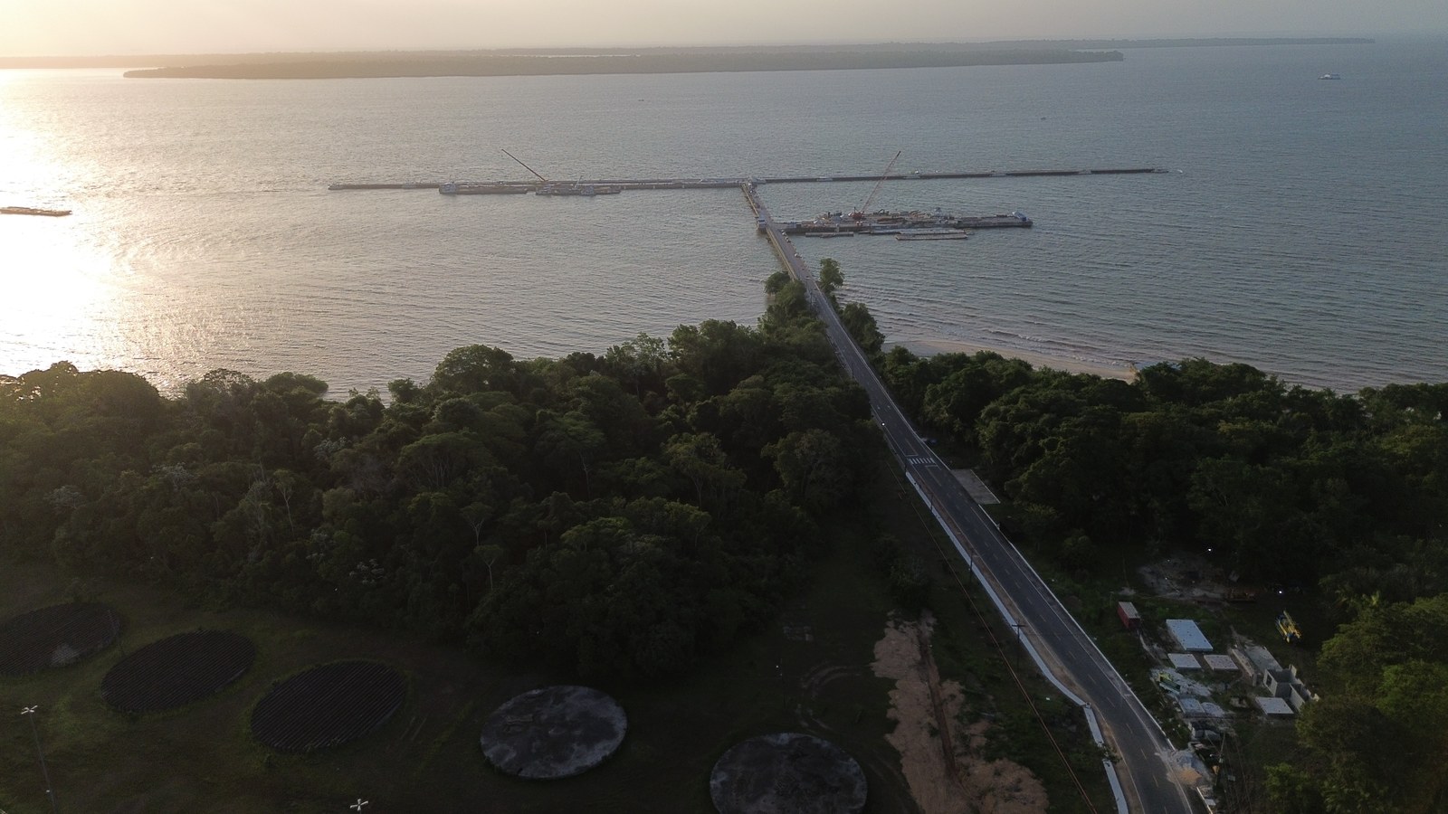 The chartered cruise ships, which will be docked at the Porto de Outeiro, are part of the federal government’s strategy to expand lodging options in Belém for COP30. Image: Companhia Docas do Pará (CDP) | Laboratório de Sistemas Estruturais (LSE)