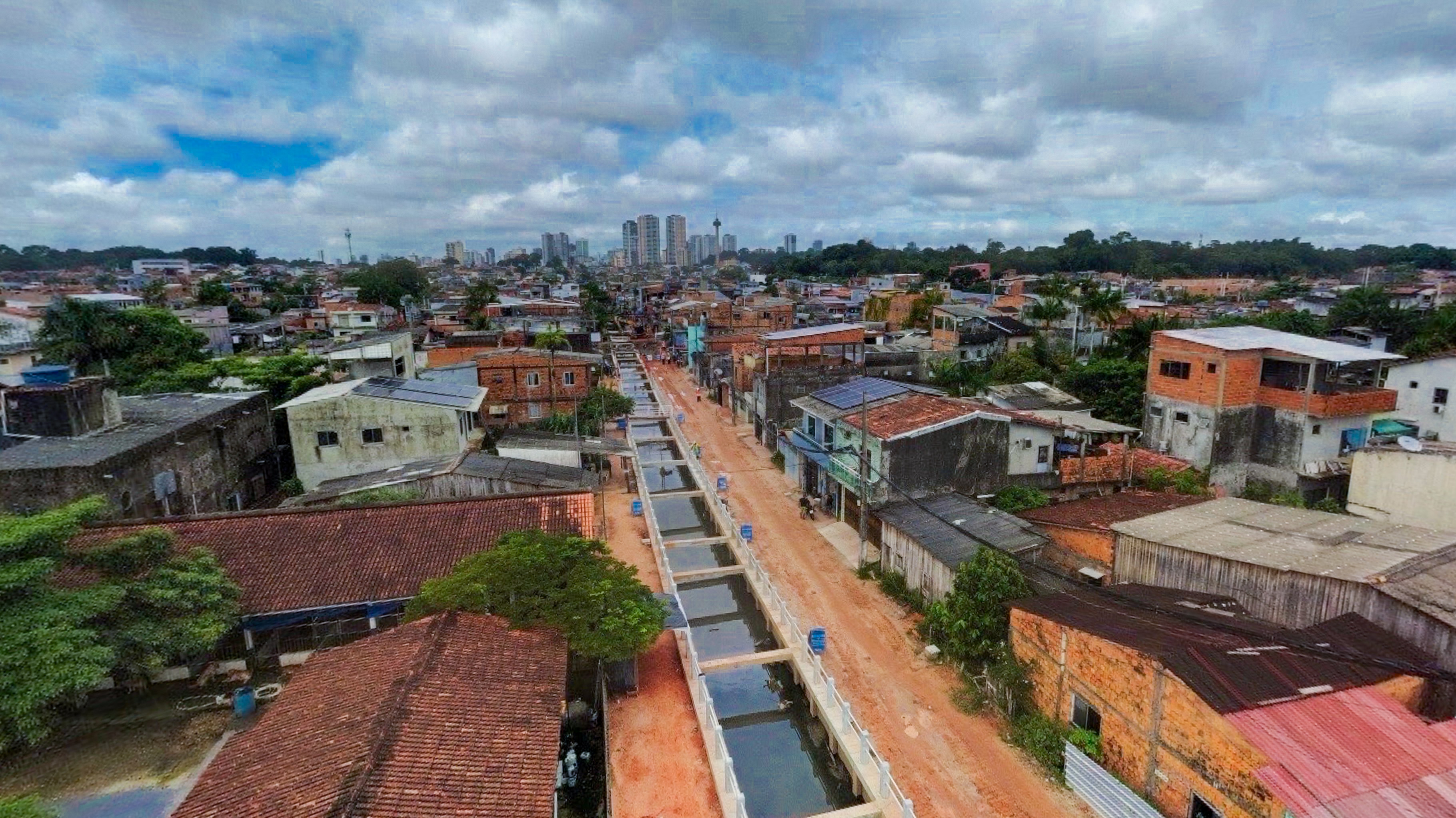 En total, más de cinco kilómetros de canales serán objeto de obras. Foto: Gabriel Della Giustina/COP30