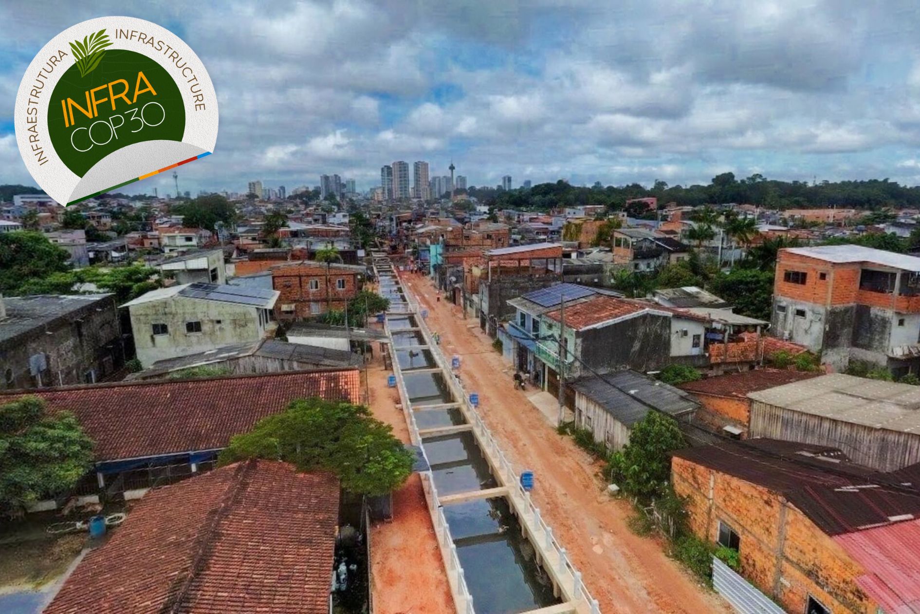 En total, más de cinco kilómetros de canales serán objeto de obras. Foto: Gabriel Della Giustina/COP30