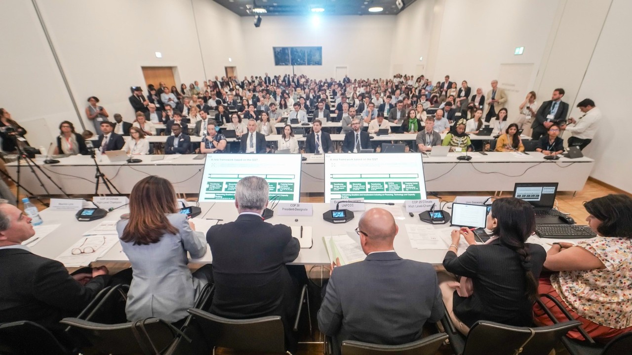 El evento contó con la coordinación de la COP30 y de la UNFCCC en la mesa — Foto: Rafa Neddermeyer / COP30 Brasil