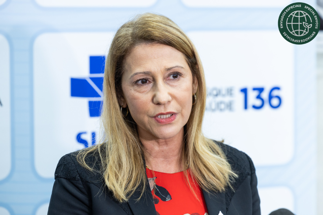 La exsecretaria de Vigilancia en Salud y Ambiente del Ministerio de Salud detalló el Plan de Acción para la Salud de Belém – Fotos: Walterson Rosa/MS