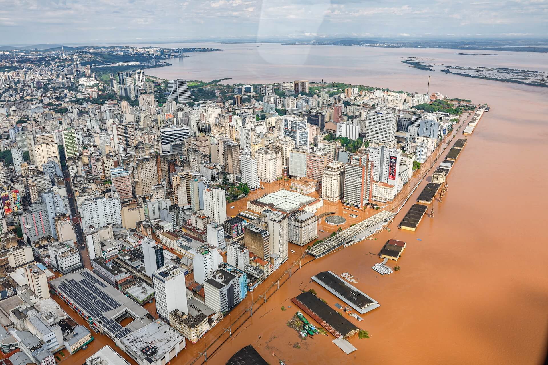 Porto Alegre city center flooded | Foto: Ricardo Stuckert/PR