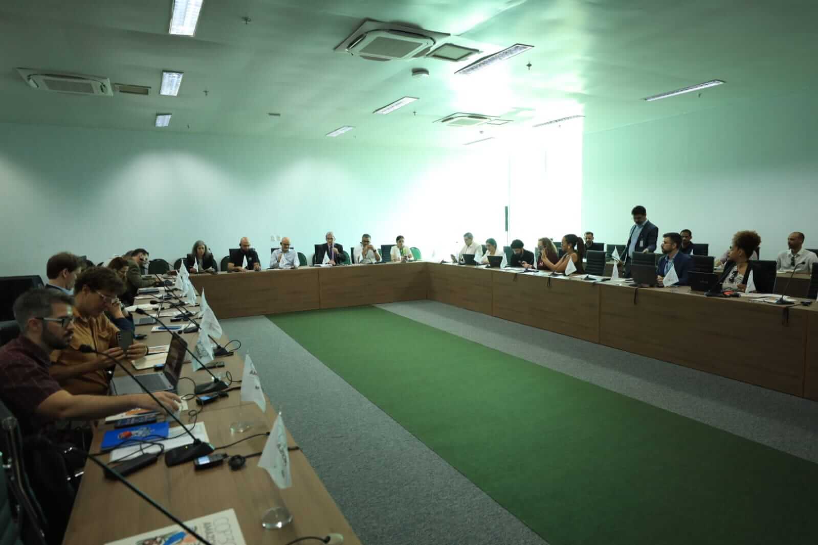 Reunião entre a ONU e o Governo Federal e do Pará pontua preparativos para COP30. Foto: Alex Ribeiro/Agência Pará