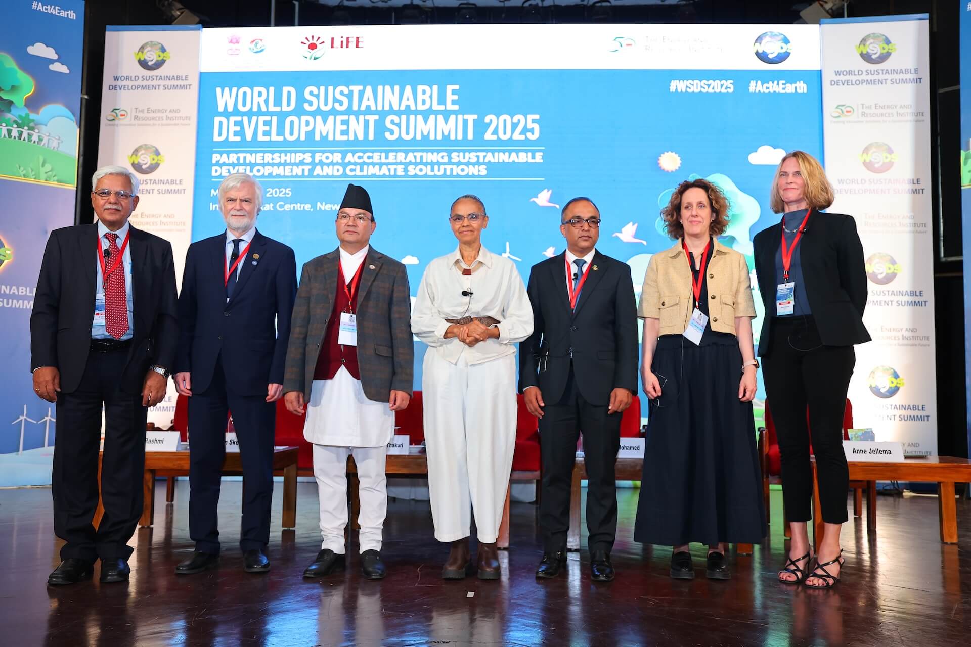 Environment ministers from Nepal, the Maldives, and Norway also took part in the panel, which included representatives from the UN and the German government | Image: TERI  