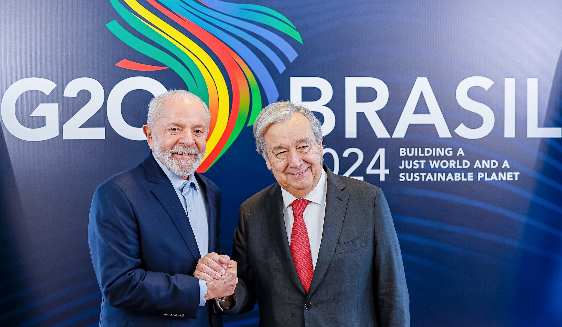 Presidente da República, Luiz Inácio Lula da Silva, durante Reunião com o Secretário-Geral da Organização das Nações Unidas, António Guterres. Rio de Janeiro - RJ. Foto: Ricardo Stuckert / PR