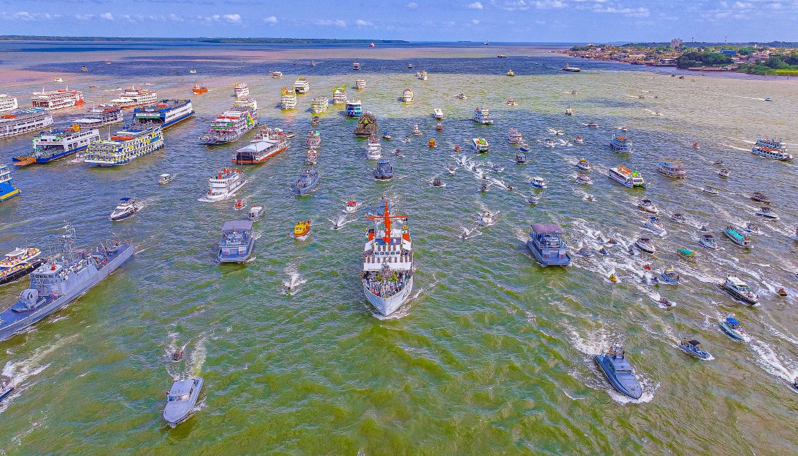     Romaria fluvial do Círio de Nazaré | Foto: Ricardo Stuckert / PR