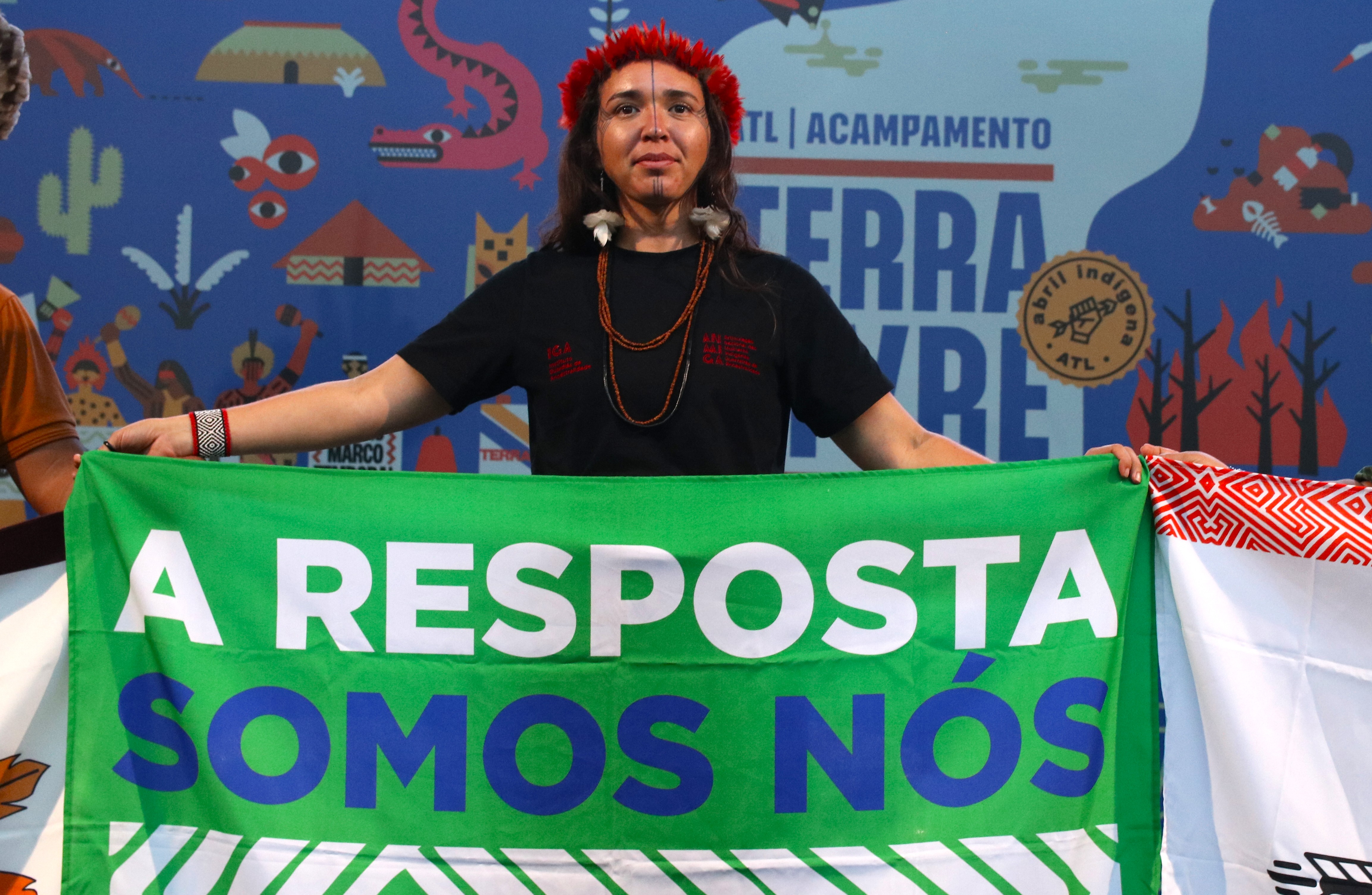 Bárbara Tupinikim reforçou que os povos indígenas oferecem soluções concretas para o enfrentamento da crise do clima - Foto: Leandro Molina