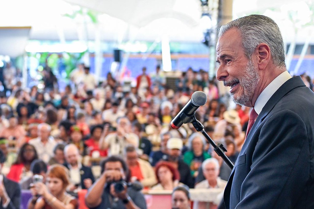 O embaixador André Corrêa do Lago, presidente da COP30, lembrou que a marca do Brasil sempre foi a ampla participação social. Fotos: Graccho/SGPR