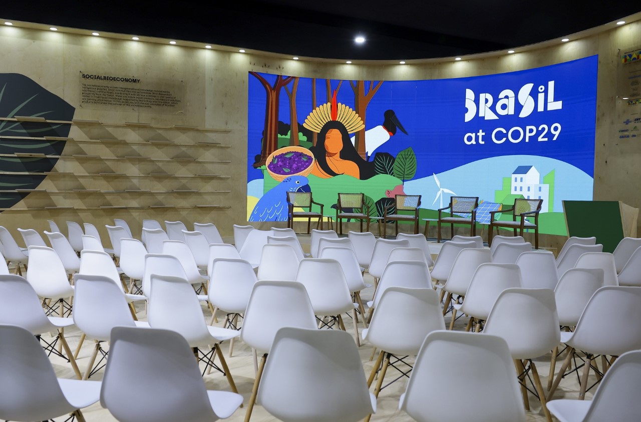 Blue Zone e Pavilhão Brasil na COP29, em Baku, Azerbaijão