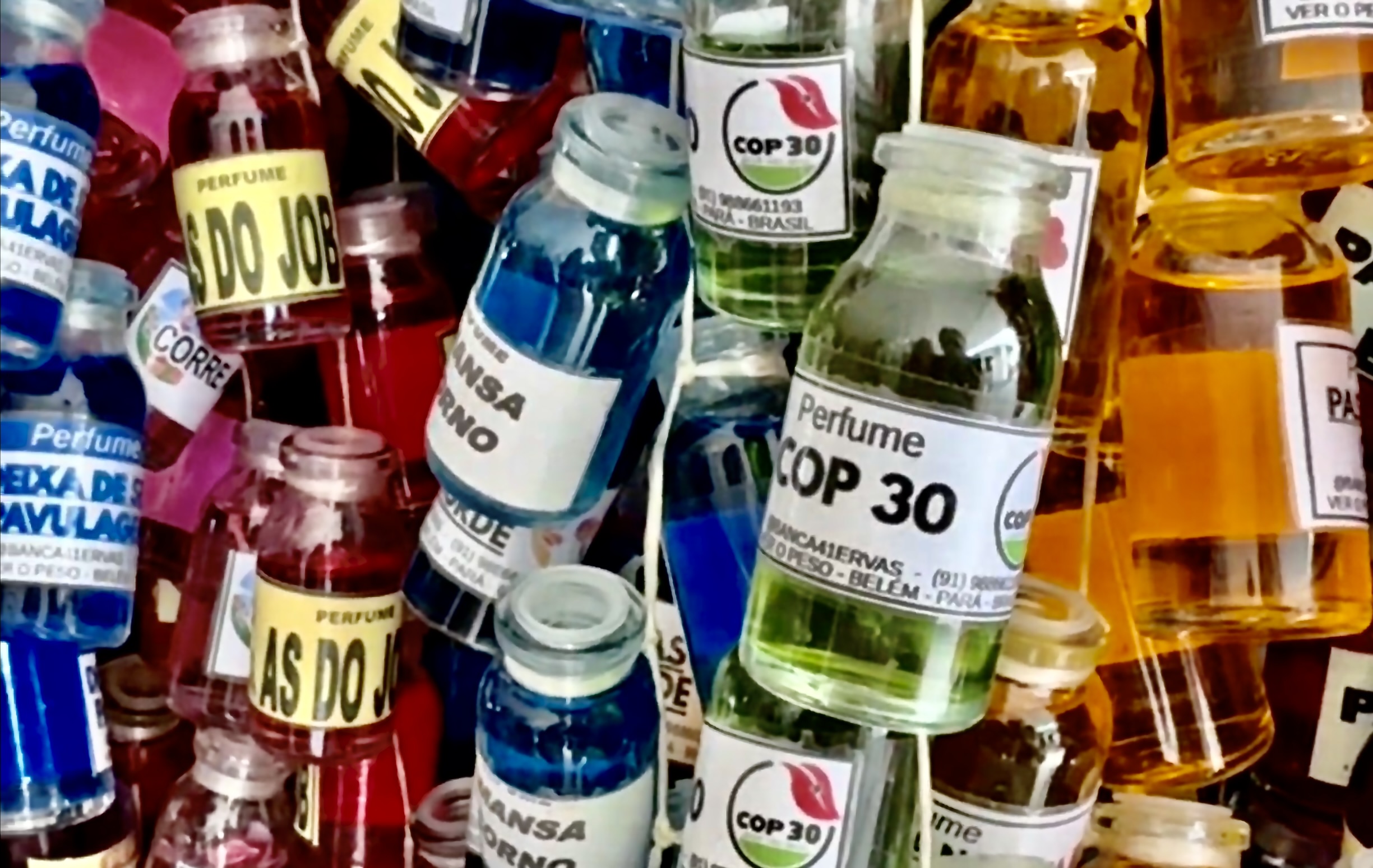 O perfume da COP30 carrega “boas energias” para os negociadores do clima. Foto: Maria Eduarda Maranhão / COP30