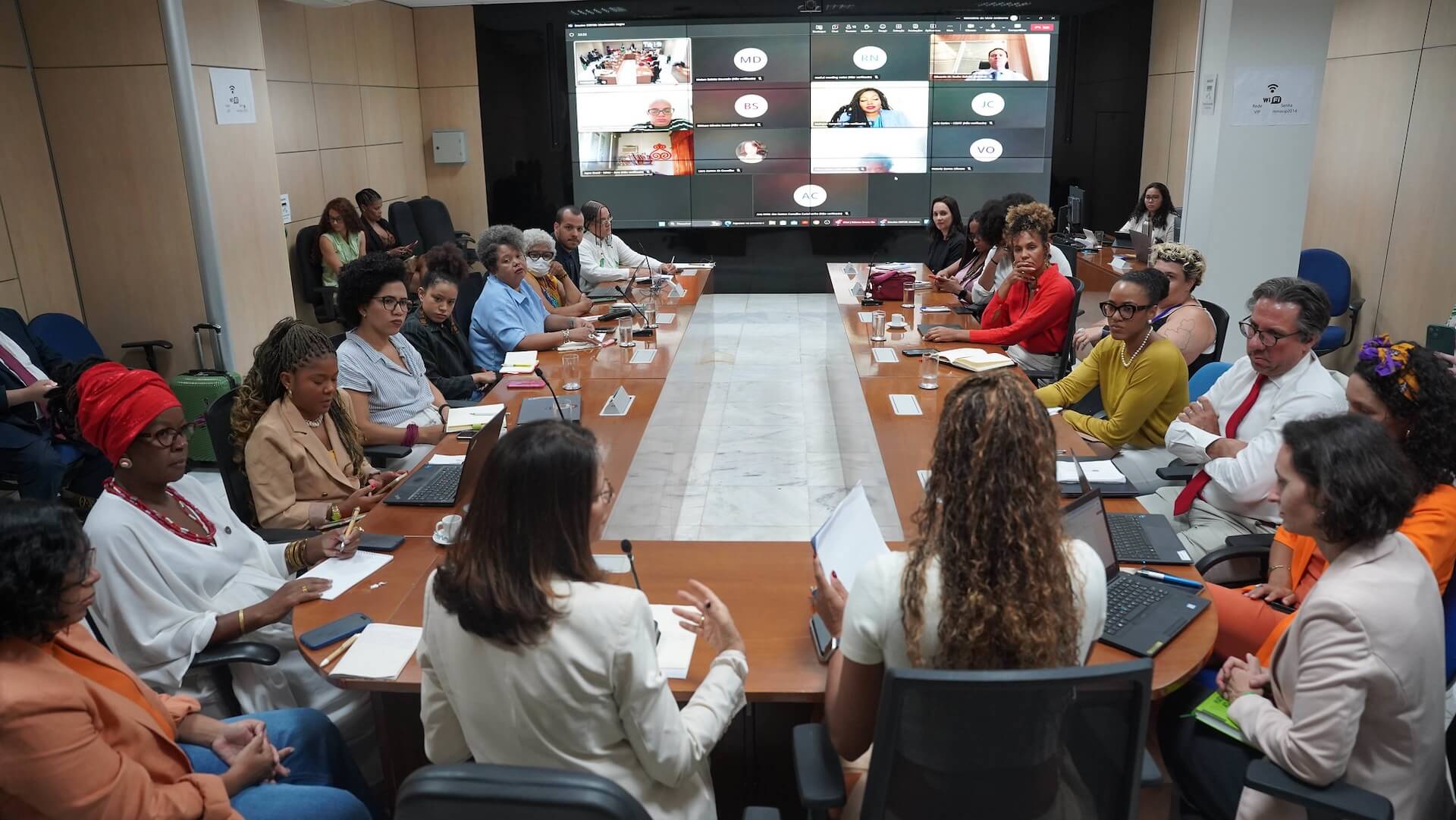Enfrentamento ao racismo ambiental e justiça climática foram temas centrais dos debates nesta quinta-feira, 10/4, em Brasília | Foto: Rogério Cassimiro/MMA