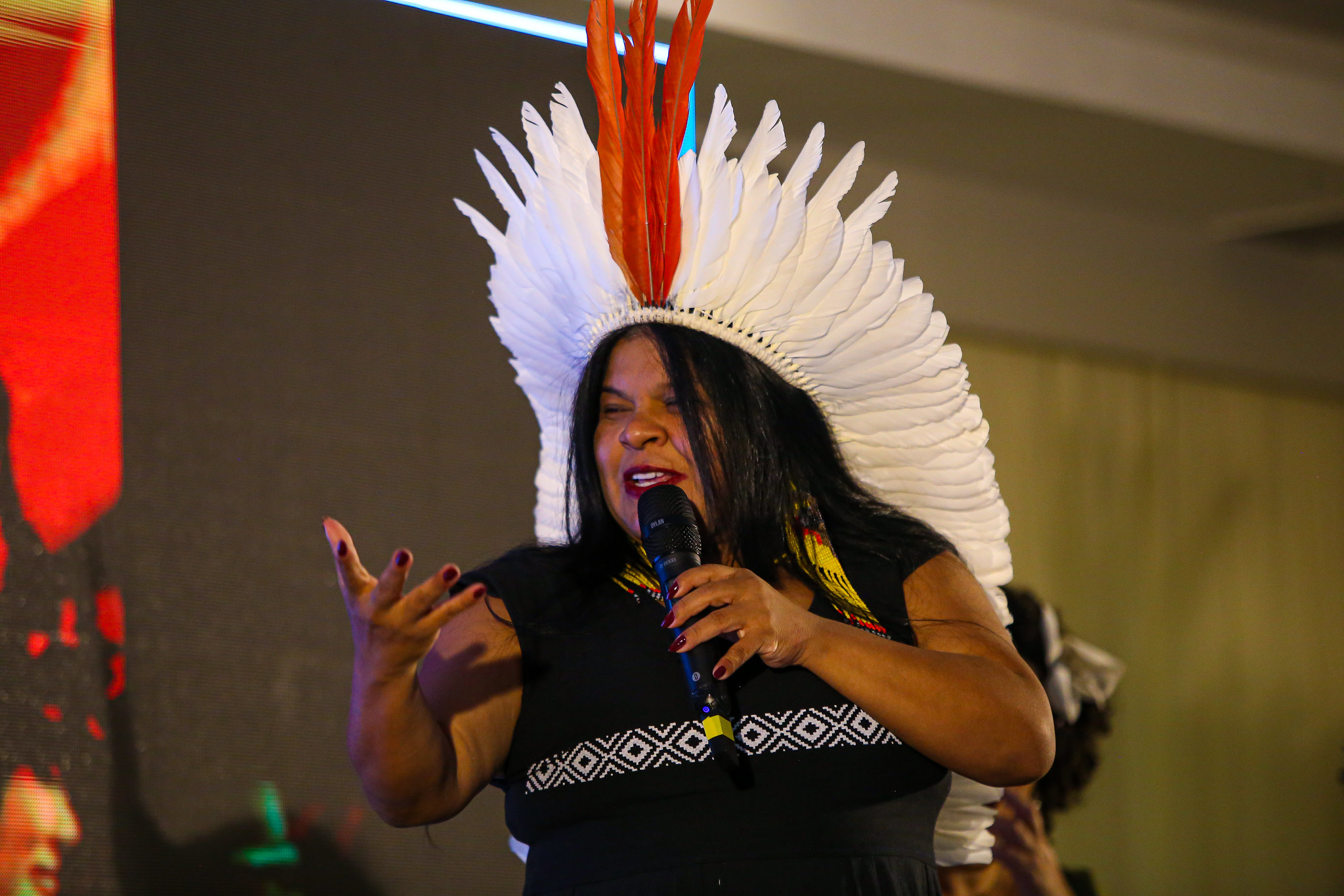 Minister Guajajara highlighted that the cycle was key to raising awareness among Indigenous peoples. Photo: Allan Torres/MPI