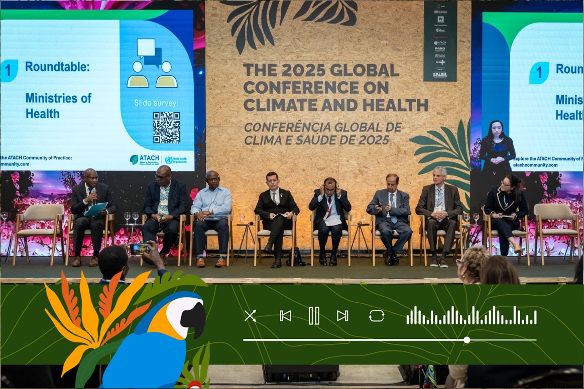 Integração da saúde nas Contribuições Nacionais Determinadas foi pauta do segundo dia da Conferência Global de Clima e Saúde de 2025 - Foto: Zeca Miranda / SVSA/MS