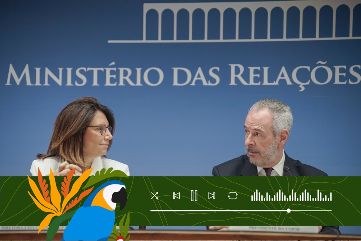 Presidente da COP30, André Corrêa do Lago e a CEO, Ana Toni, participam de videoconferência com jornalistas sobre a COP30: Isabela Castilho/ COP30 Amazônia