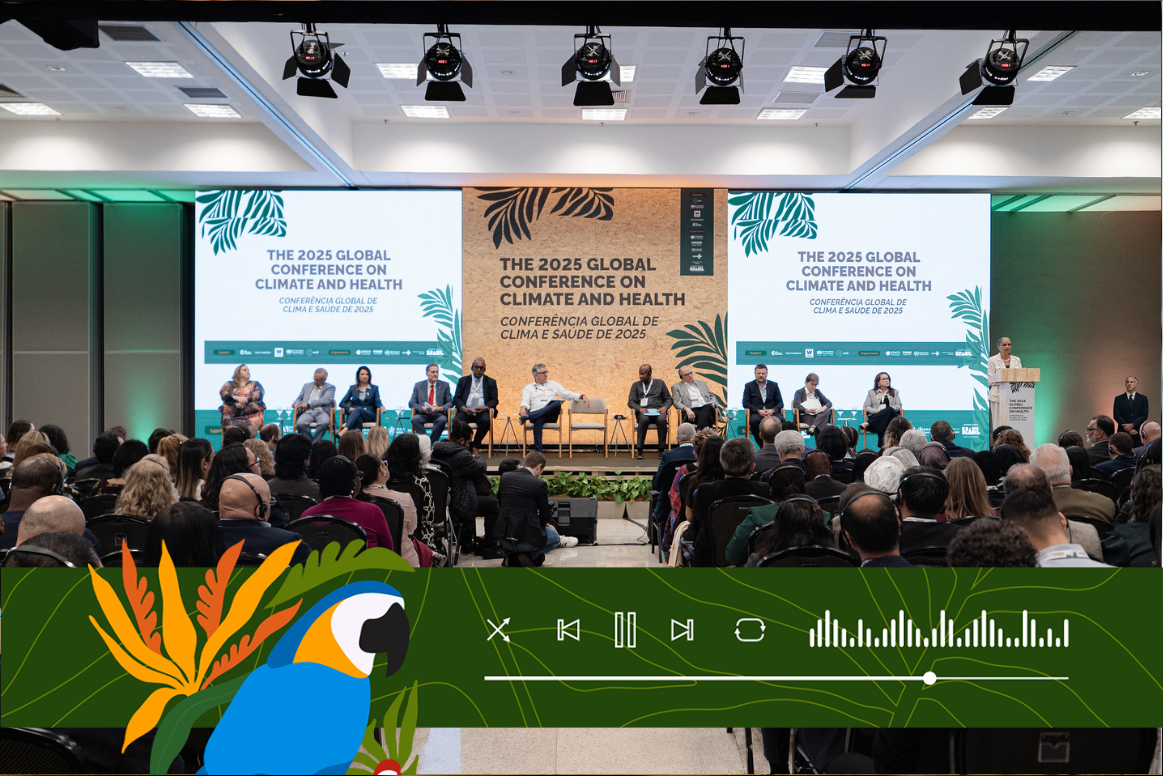 Brasil e demais lideranças discutem estratégias para fortalecer os sistemas de saúde diante dos desafios das mudanças do clima na Conferência Global realizada em Brasília — Foto: Rafael Medelima/COP30