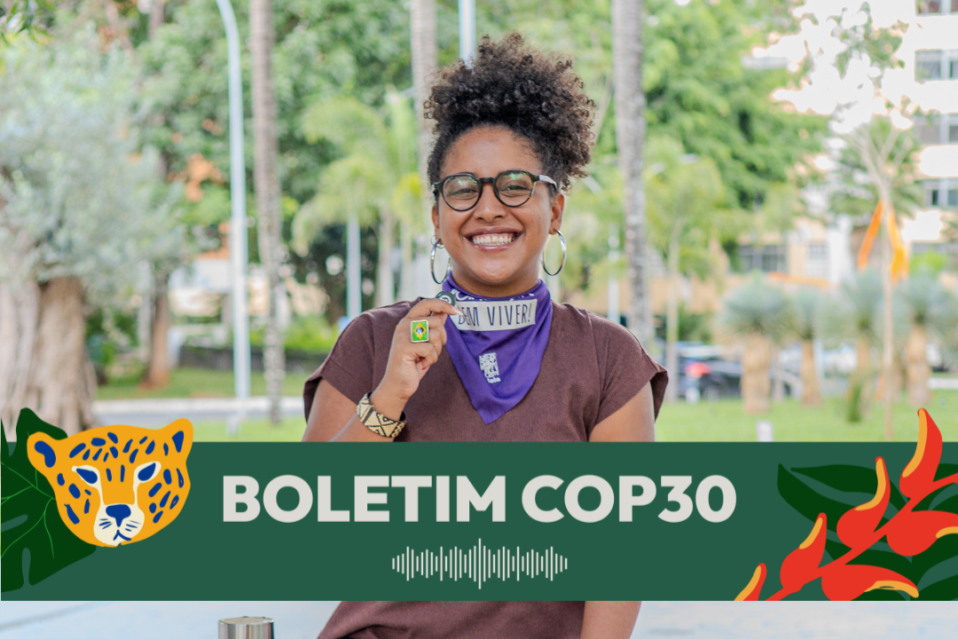 Marcele Oliveira, Jovem Campeã do Clima da Presidência da COP30. Foto: Marina Pontes / COP30