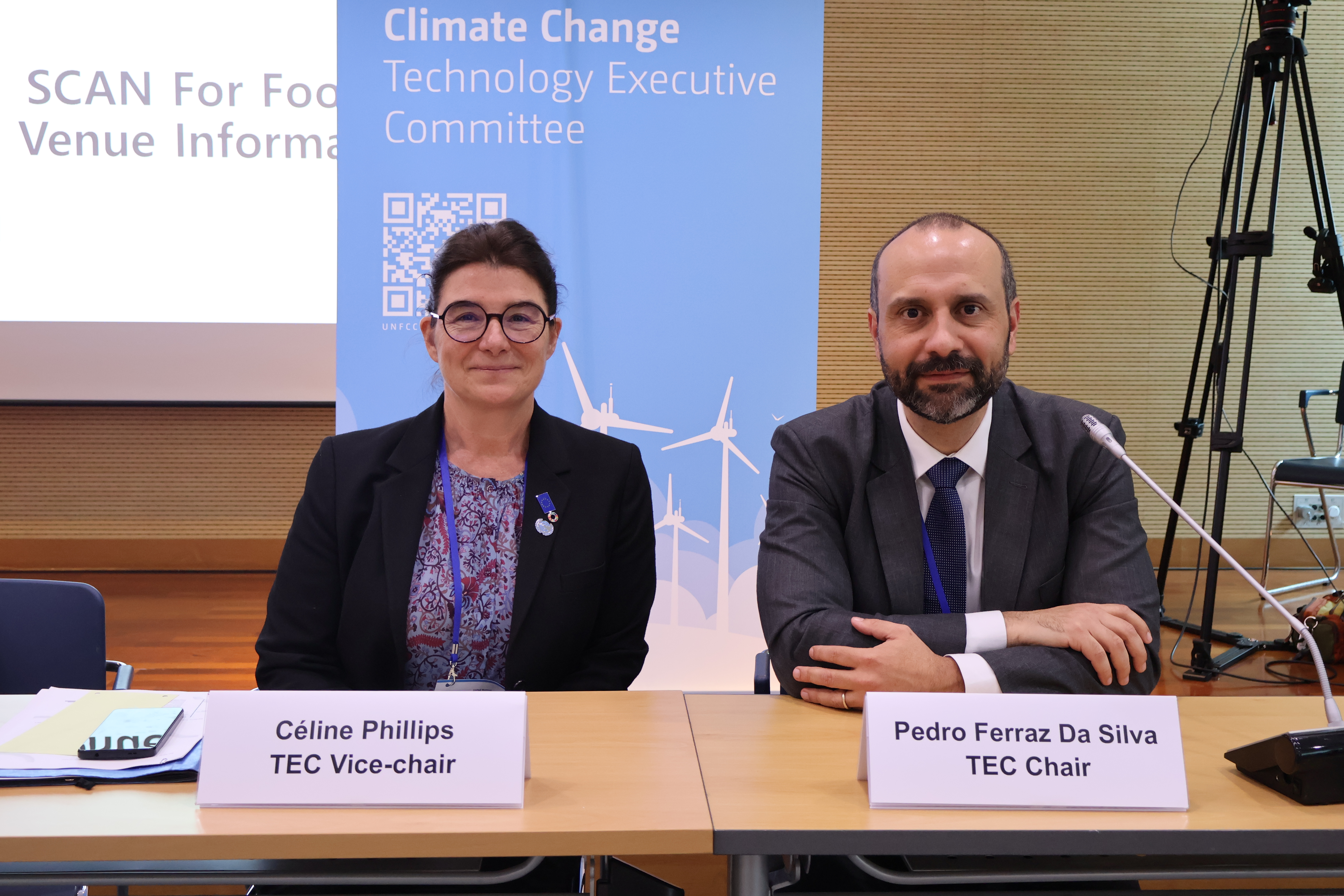 Presidente Pedro Ivo Ferraz da Silva e a vice-presidente Céline Phillips - Foto: Divulgação MRE