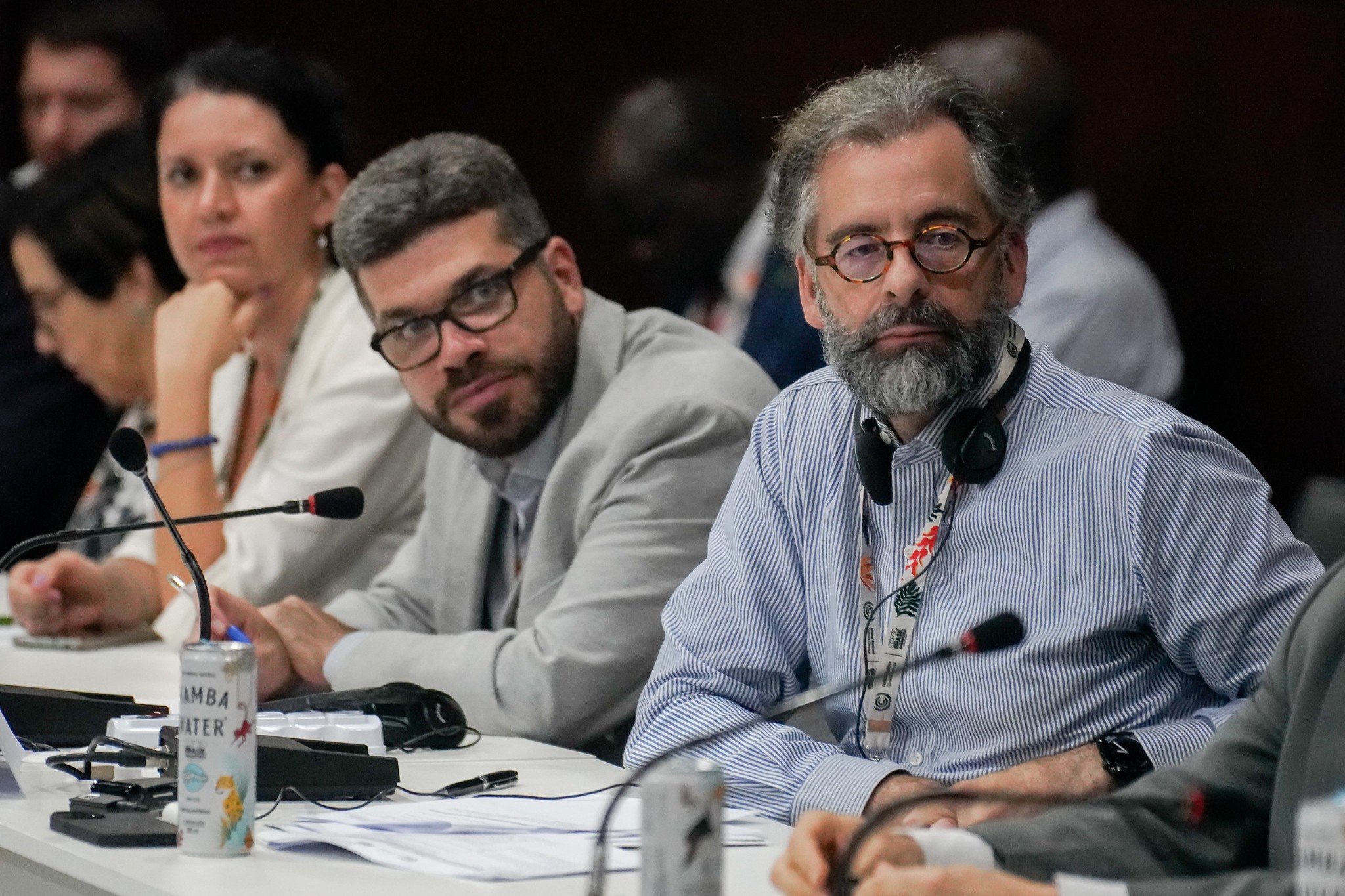 O embaixador Mauricio Lyrio conduziu a reunião sobre a Coalizão Aberta de Mercados Regulados de Carbono, neste sábado, 15/11. Foto: Rafael Neddermeyer/COP30