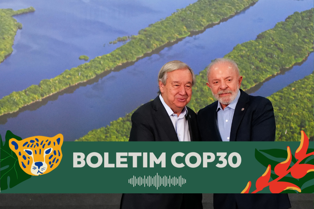 Mburuvicha Luiz Inácio Lula da Silva, opoapy pojopy António Guterrespe, secretário-geral Nações Unidas pegua oiko aja Conferência das Nações Unidas ára vai rehegua COP 30pe.
