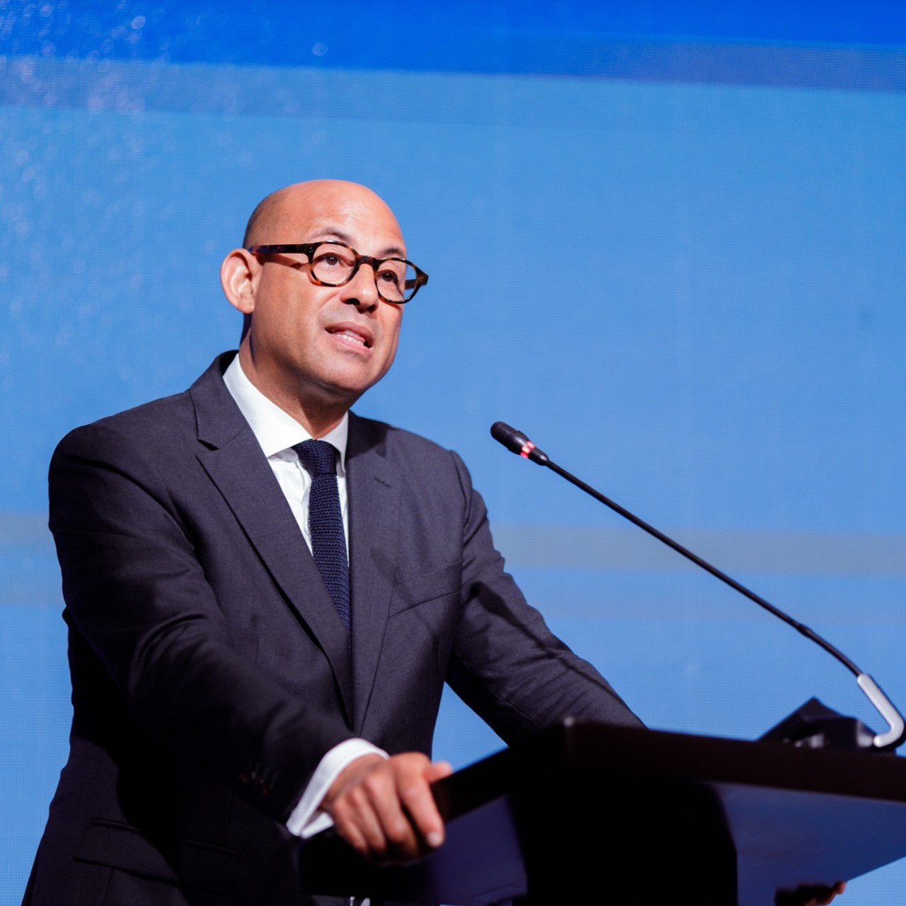 Simon Stiell, the Executive Secretary of the United Nations Framework Convention on Climate Change (UNFCCC), speaks at the Implementation Forum during Panama Climate Week