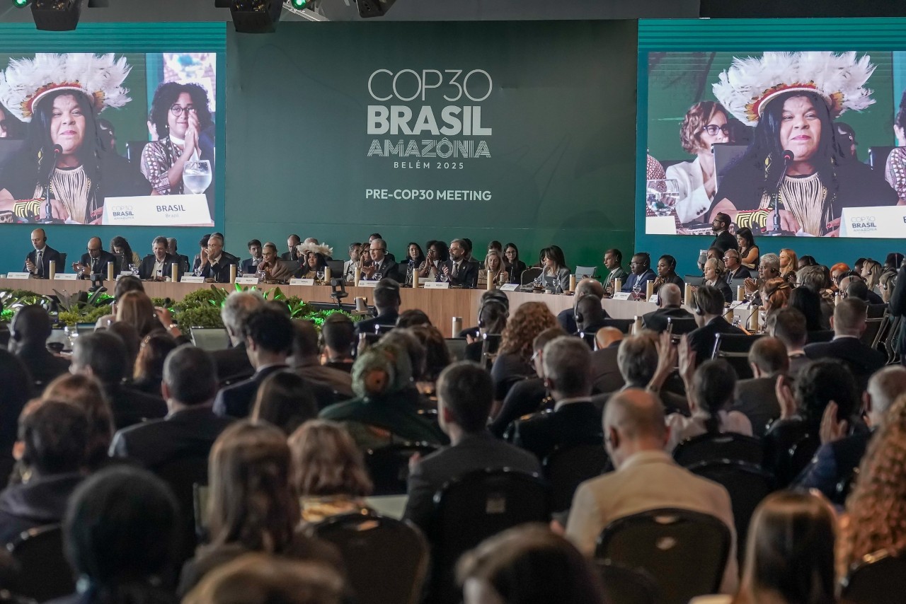 Ministra Guajajara lembrou que a COP de Belém terá a maior e melhor participação indígena da história das conferências do clima Foto: Rafa Neddermeyer | COP30 Brasil