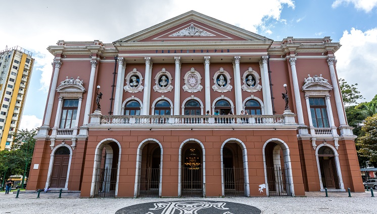 Theatro da Paz en Belém, la primera sala de espectáculos construida en la Amazonia. Foto: Divulgación/Embratur