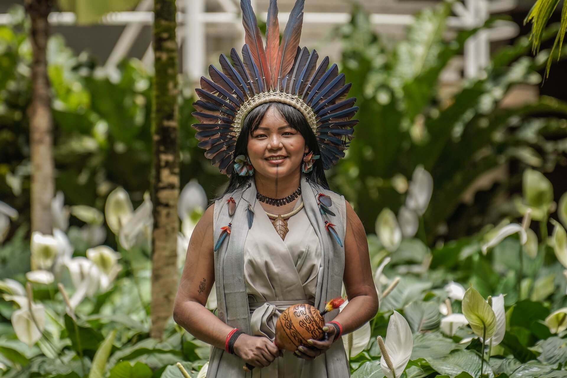 Maisangela Oliveira - an indigenous member of the Sateré Mawé people, from the state of Amazonas, in training for COP30 | Photo: Rafa Neddermeyer/COP30 Brasil Amazônia/PR