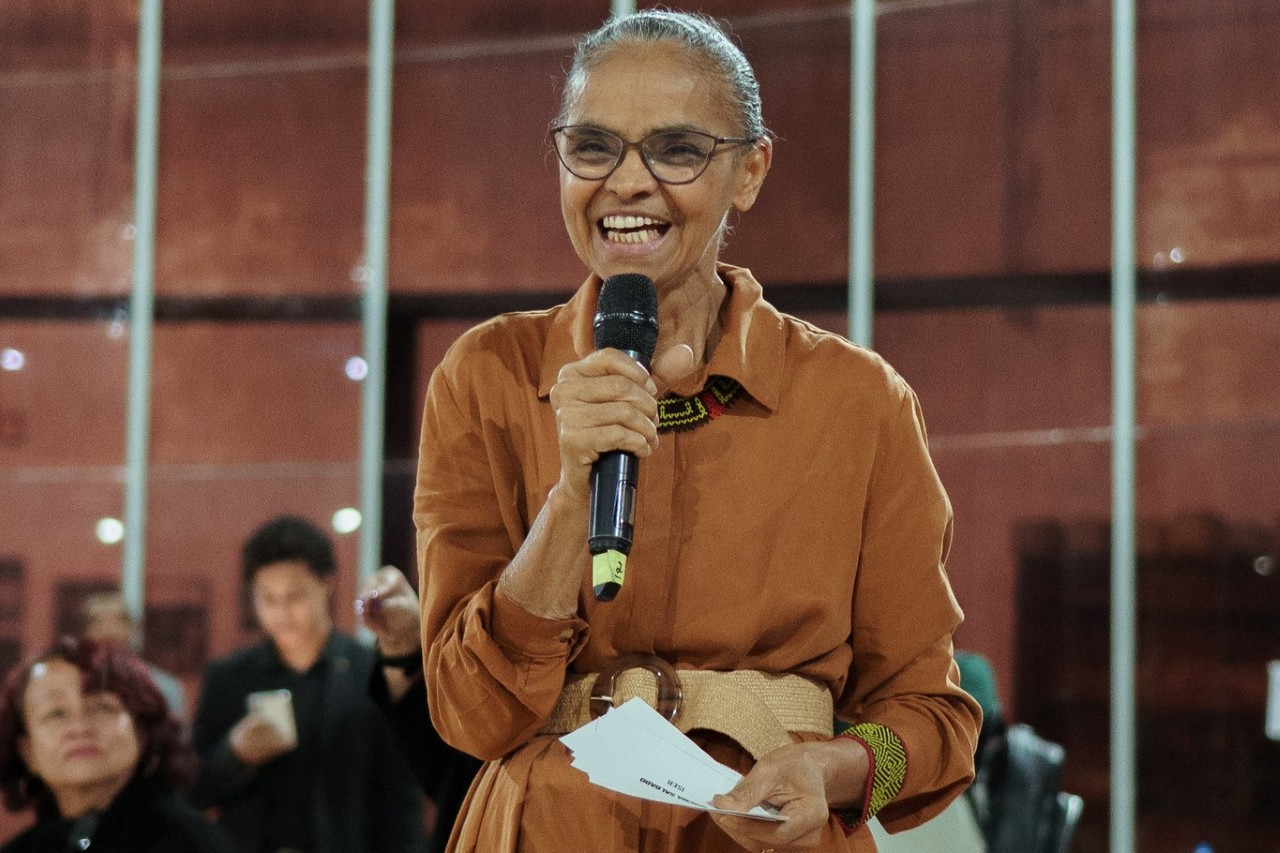 The Minister of the Environment and GES leader, Marina Silva, highlighted the importance of religious integration in tackling climate change. Foto: Gabriel Della Giustina / COP30