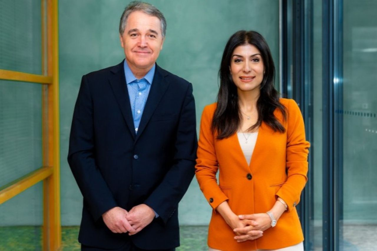 Dan Ioschpe (COP30) e  Nigar Arpadarai (COP29), Campeões de Alto Nível do Clima. Crédito: Climate High-Level Champions